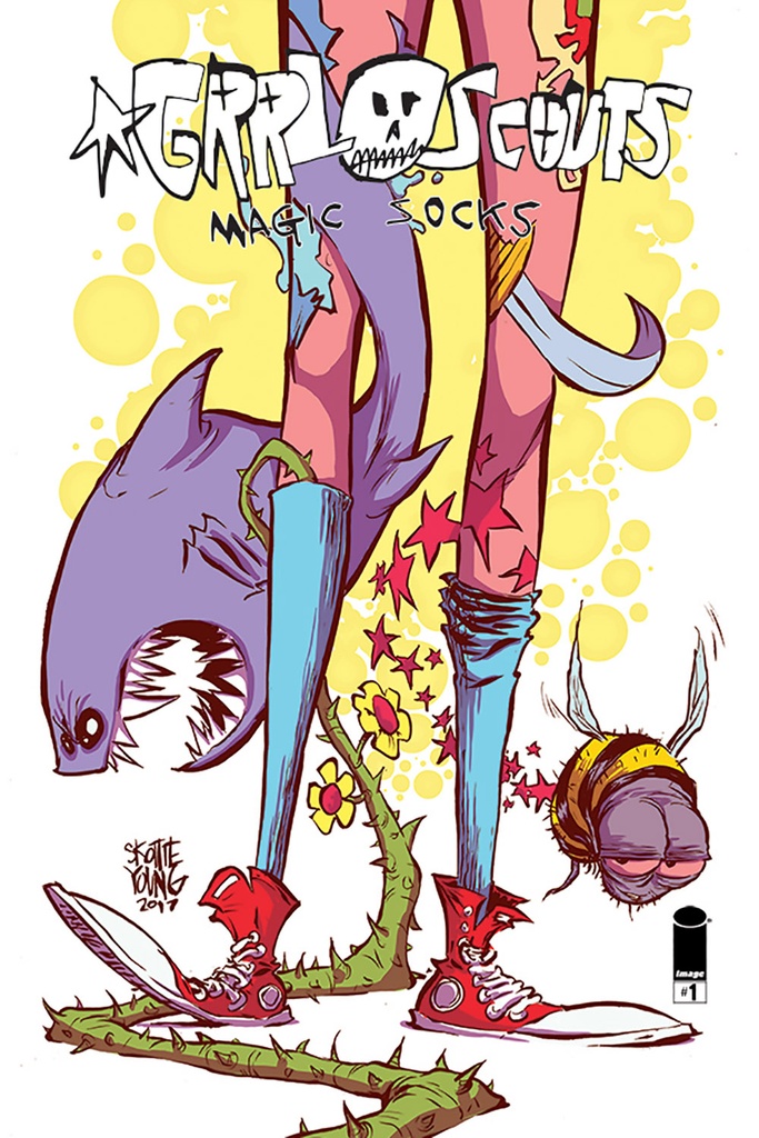 Grrl Scouts: Magic Socks #1 (Cover B Skottie Young)