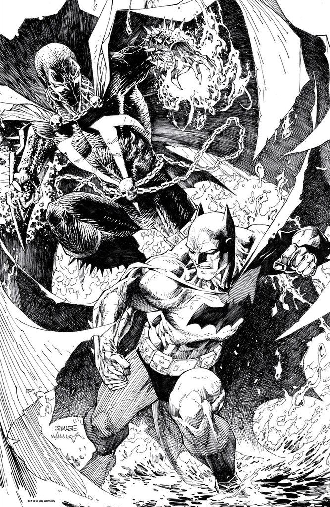 Batman/Spawn #1 (1:100 Jim Lee B&W Variant)