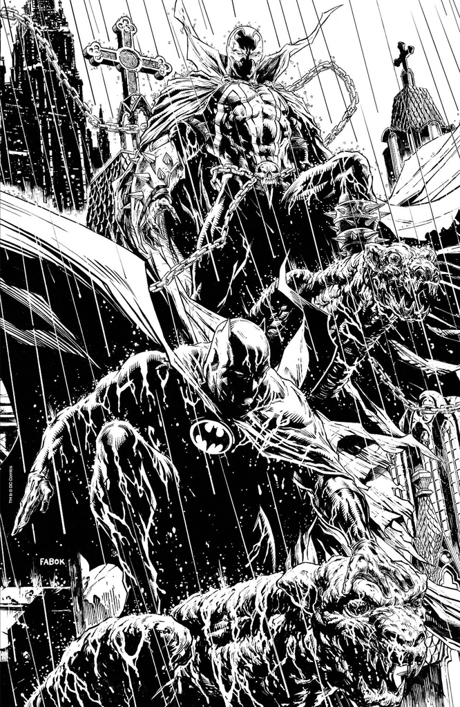 Batman/Spawn #1 (1:25 Jason Fabok B&W Variant)