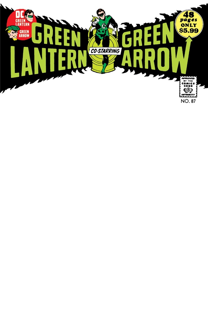 Green Lantern #87 (Facsimile Cover B Blank Card Variant)