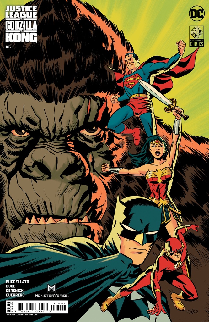 Justice League vs. Godzilla vs. Kong #5 of 7 (Cover C Michael Cho Card Stock Variant)