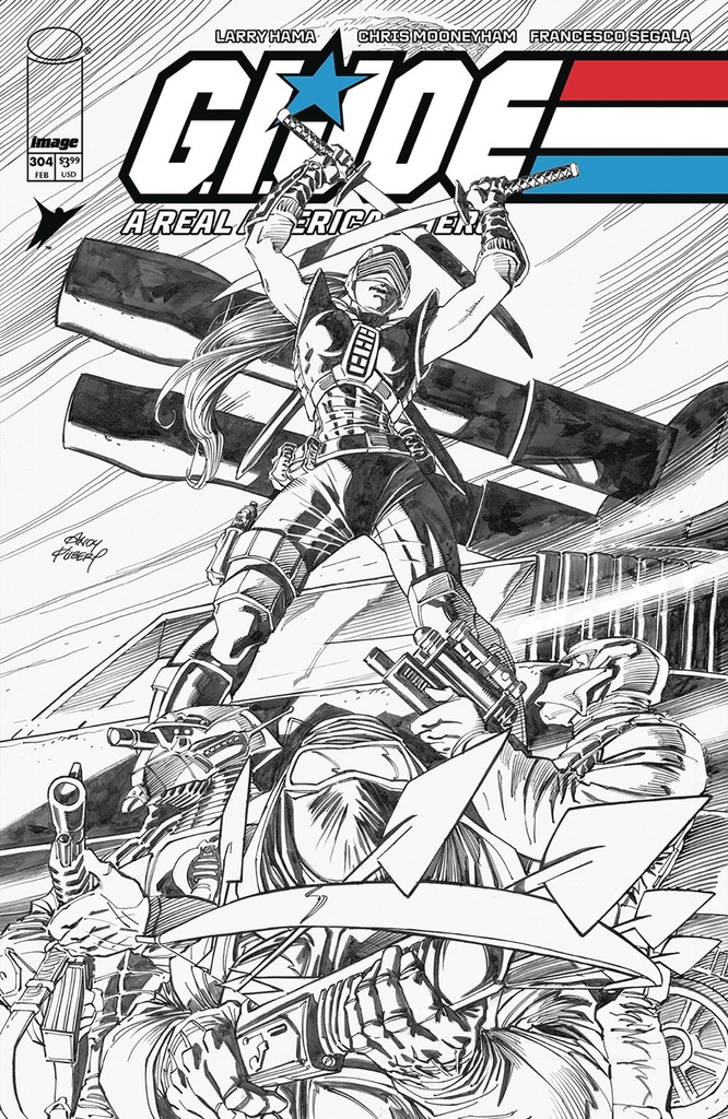 GI Joe: A Real American Hero #304 (Cover B Andy Kubert B&W Variant)