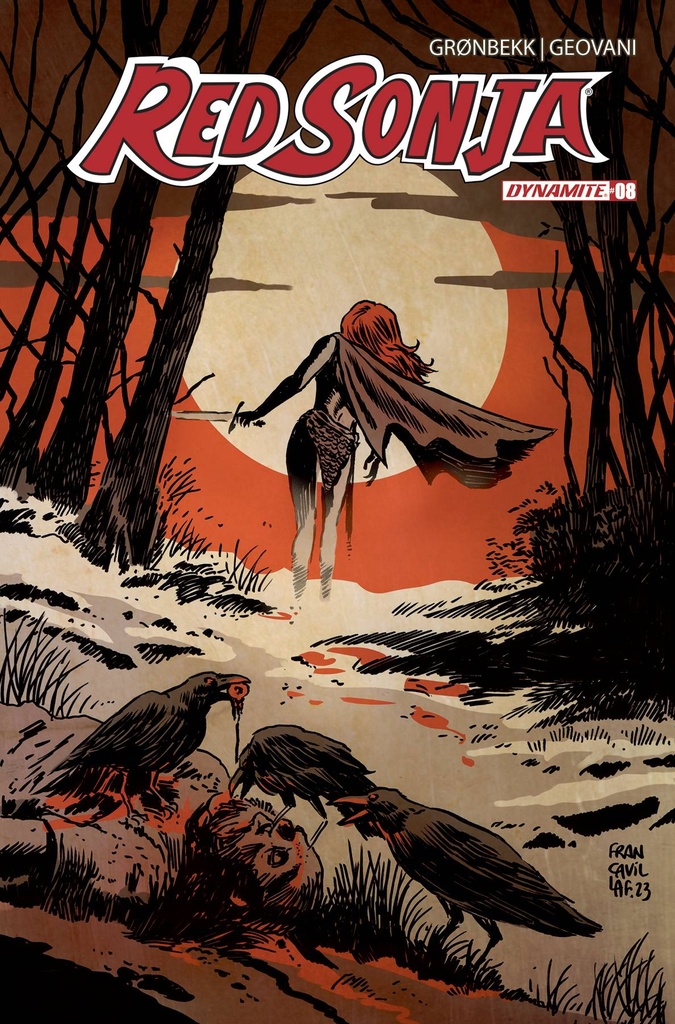 Red Sonja #8 (Cover D Francesco Francavilla)