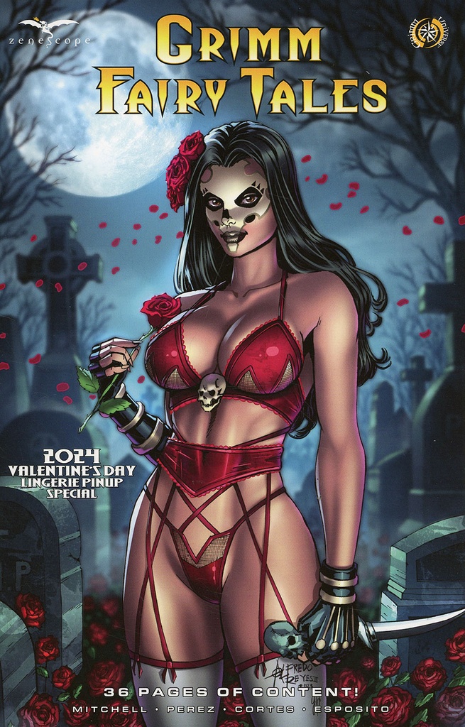 Grimm Fairy Tales: 2024 Valentine’s Day Lingerie Pin-Up Special #1 (Cover A Alfredo Reyes)