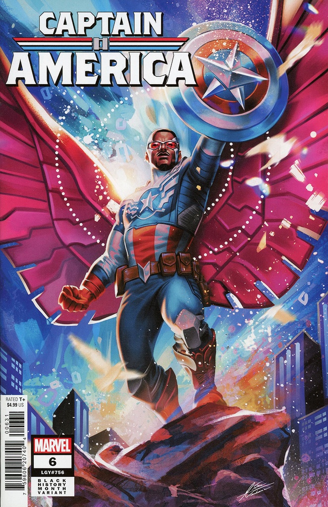 Captain America #6 (Mateus Manhanini Black History Month Variant)