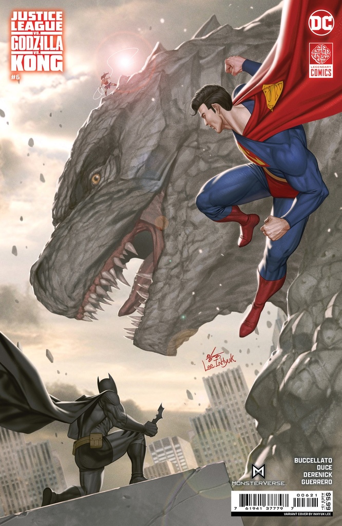 Justice League vs. Godzilla vs. Kong #6 of 7 (Cover B Inhyuk Lee Card Stock Variant)