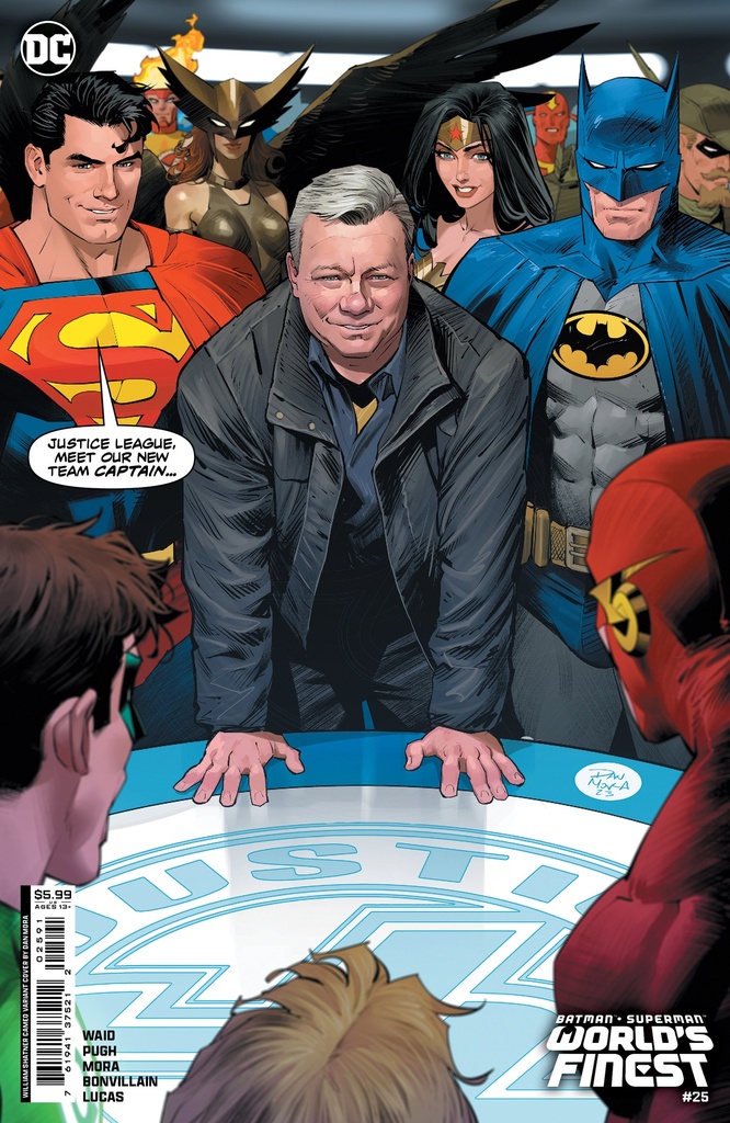 Batman/Superman: Worlds Finest #25 (Cover G Dan Mora William Shatner Card Stock Variant)