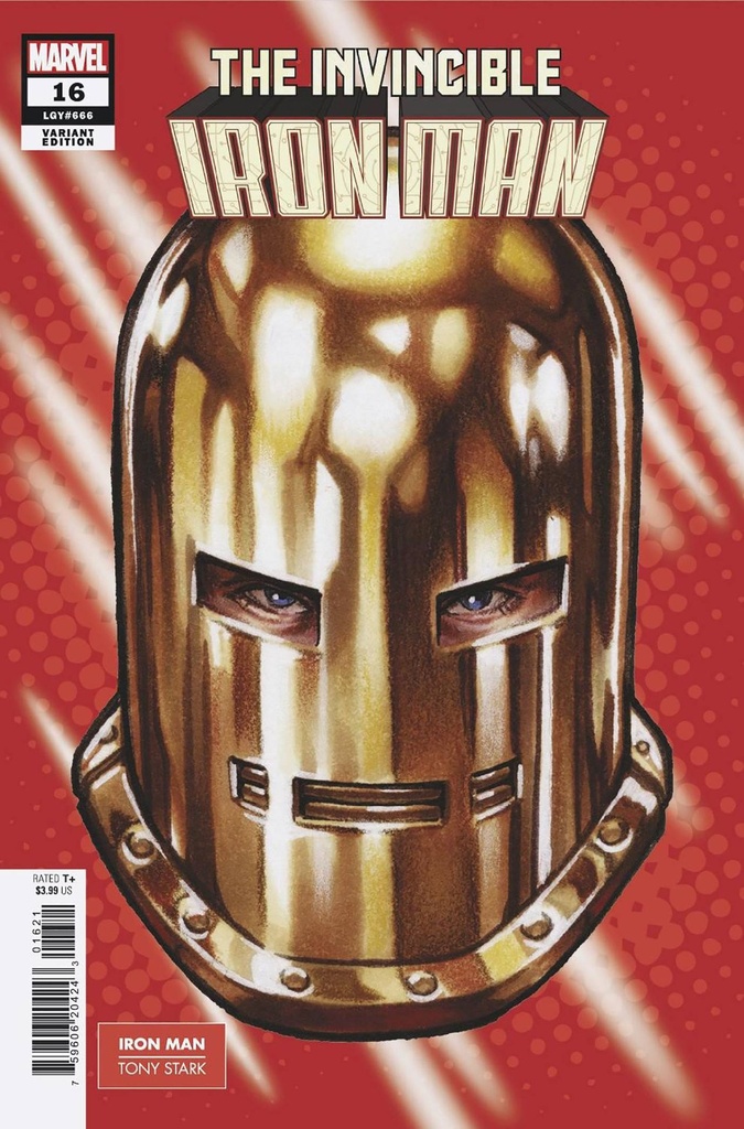 Invincible Iron Man #16 (Mark Brooks Headshot Variant)