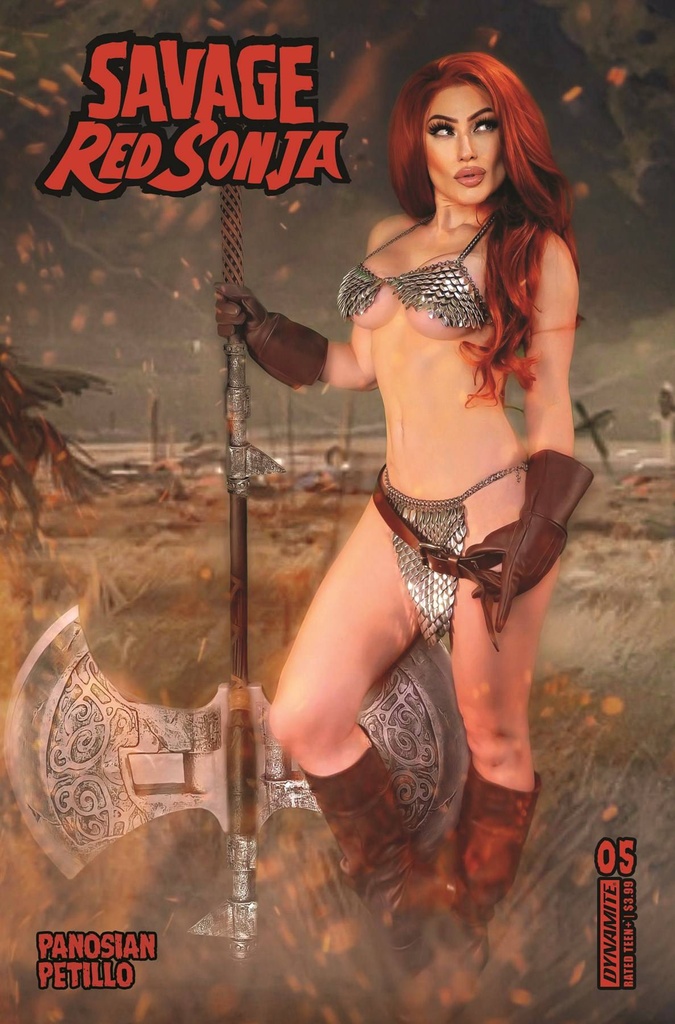 Savage Red Sonja #5 (Cover D Rachel Hollon Cosplay Photo Variant)