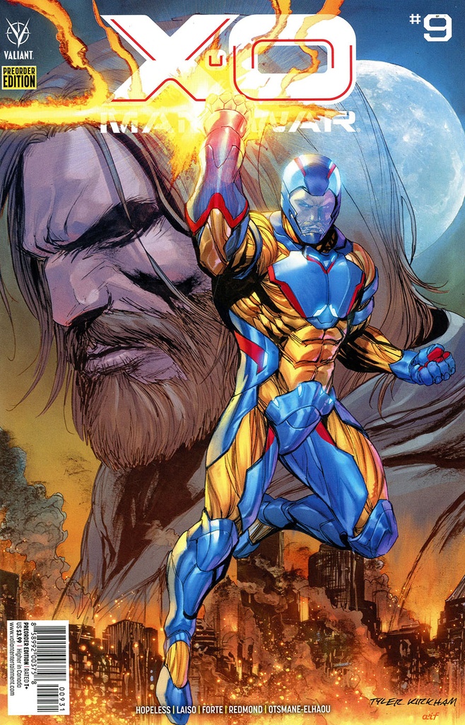 X-O Manowar #9 (Cover C Tyler Kirkham & Arif Prianto Pre-Order Variant)