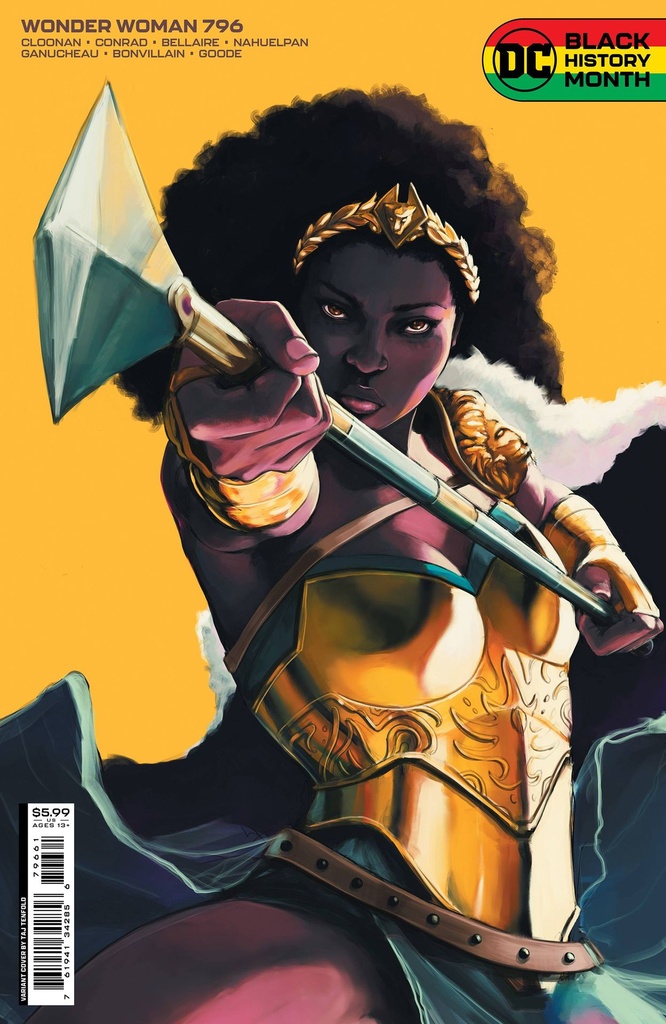 Wonder Woman #796 (Taj Tenfold Black History Month Card Stock Variant)