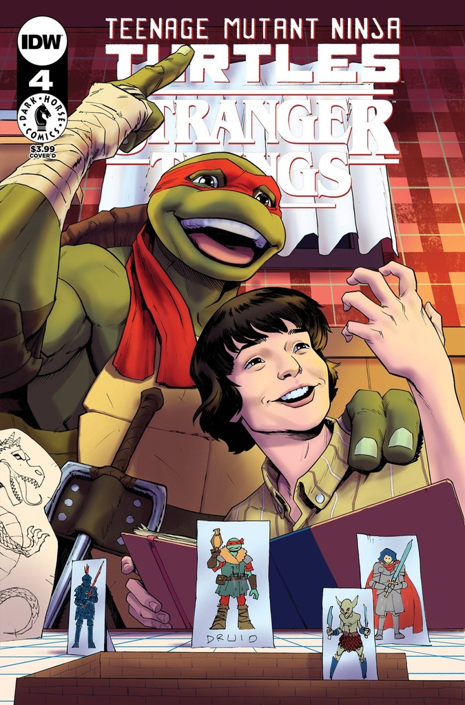 Teenage Mutant Ninja Turtles x Stranger Things #4 (Cover D Adam Gorham)