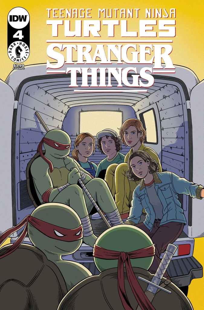 Teenage Mutant Ninja Turtles x Stranger Things #4 (Cover C Jenn Woodall)