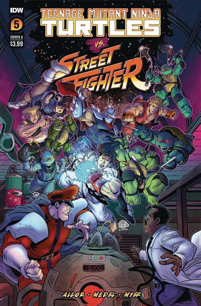 Teenage Mutant Ninja Turtles vs. Street Fighter #5 of 5 (Cover A Ariel Medel)