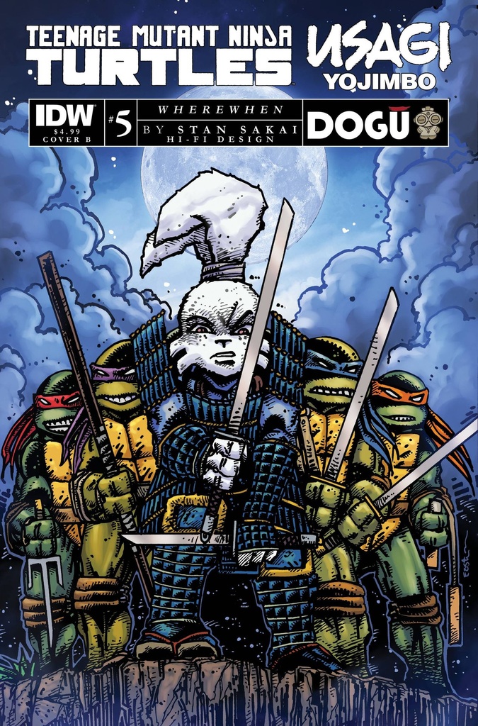 Teenage Mutant Ninja Turtles/Usagi Yojimbo: WhereWhen #5 (Cover B Kevin Eastman)