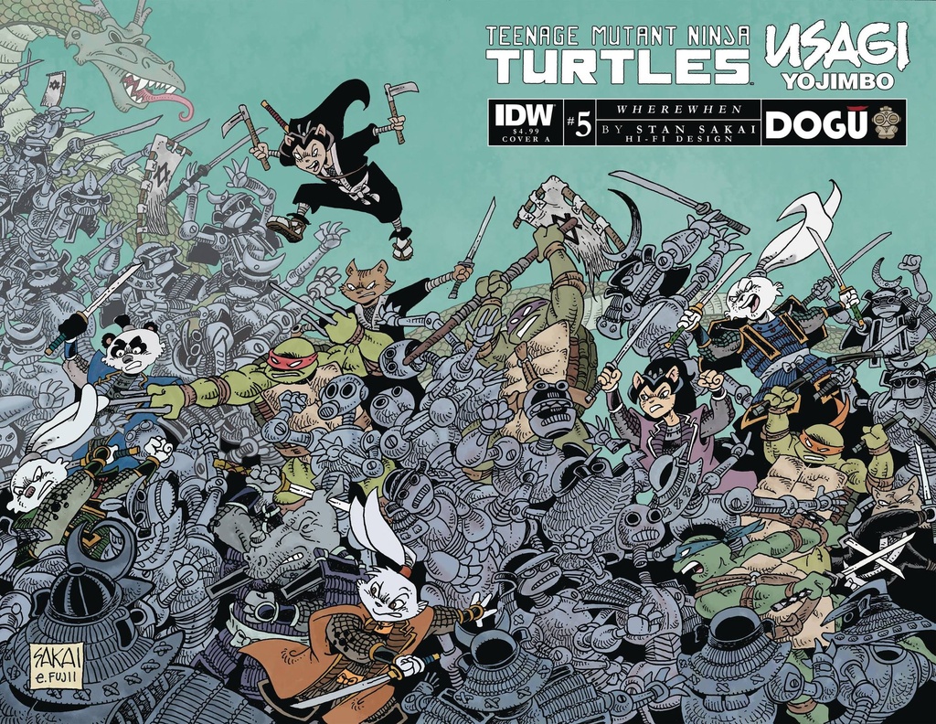 Teenage Mutant Ninja Turtles/Usagi Yojimbo: WhereWhen #5 (Cover A Stan Sakai)