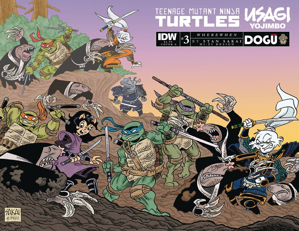 Teenage Mutant Ninja Turtles/Usagi Yojimbo: WhereWhen #3 (Cover A Stan Sakai)