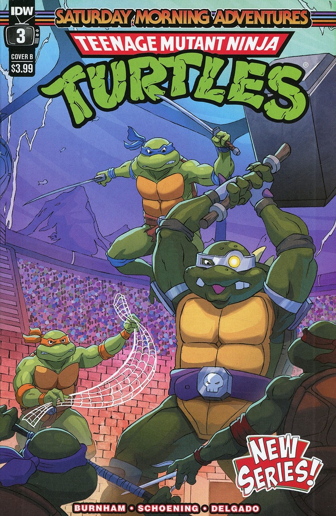 TMNT: Saturday Morning Adventures Cont. #3 (Cover B Dan Schoening)