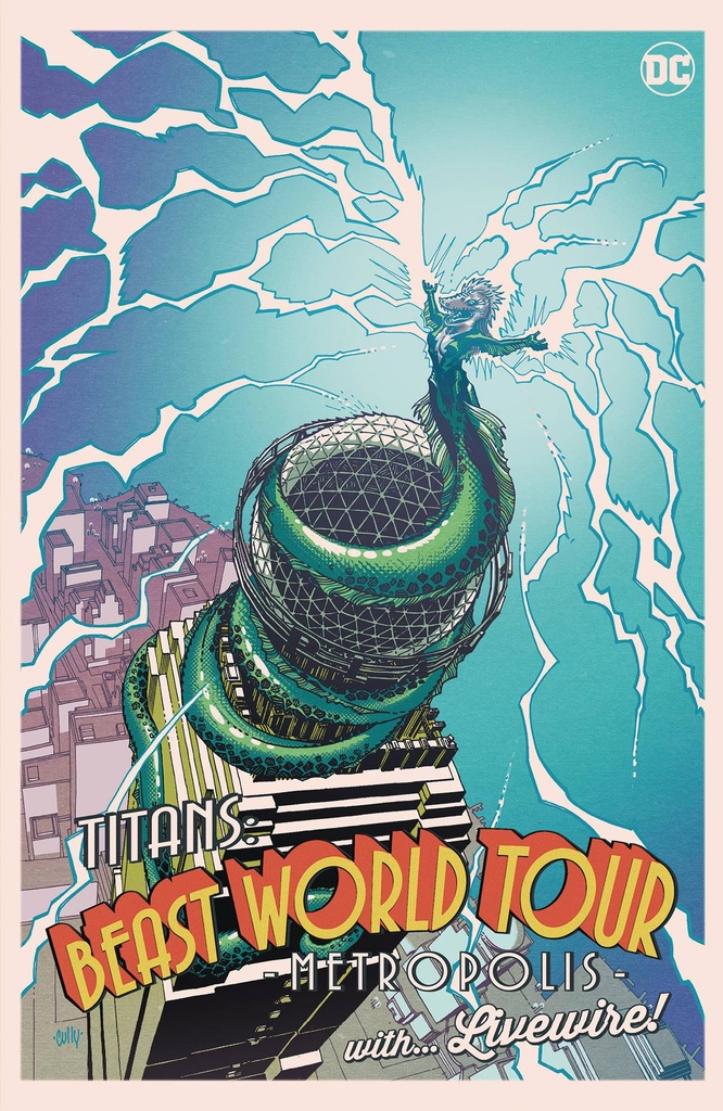 Titans: Beast World Tour - Metropolis #1 (Cover C Cully Hamner Card Stock Variant)