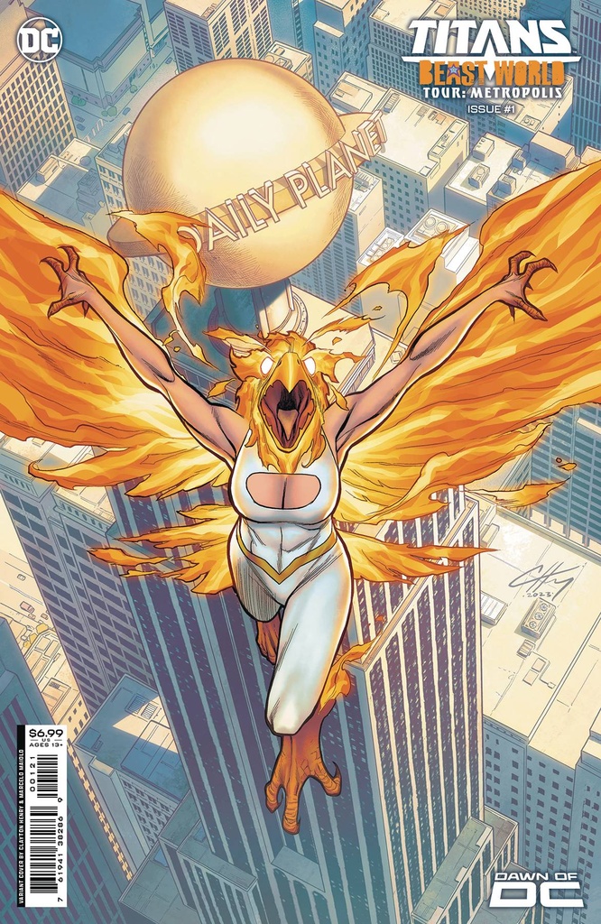 Titans: Beast World Tour - Metropolis #1 (Cover B Clayton Henry Card Stock Variant)