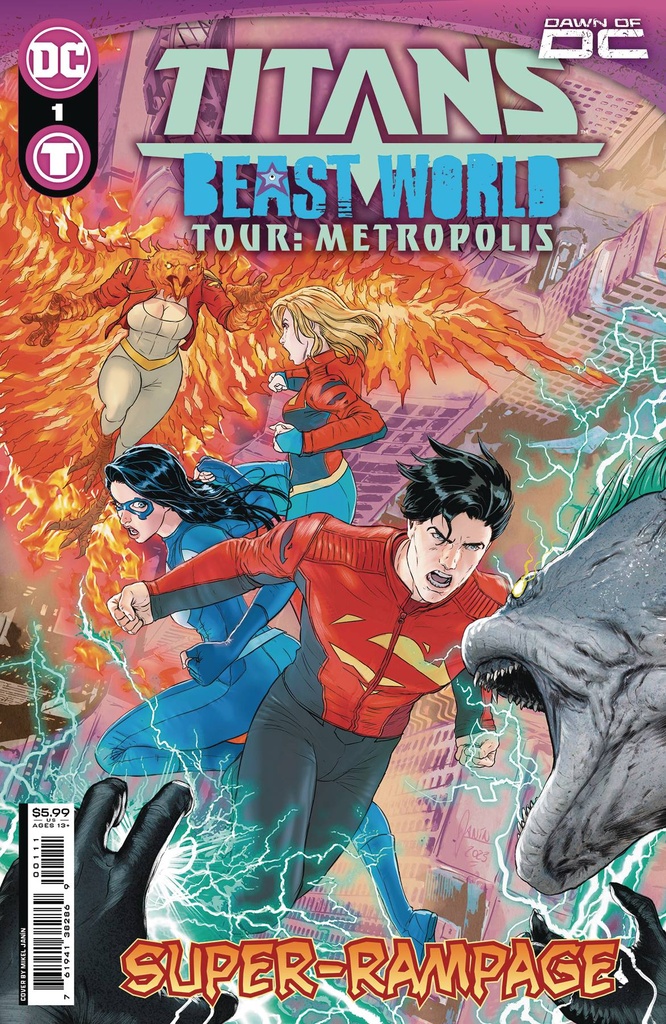 Titans: Beast World Tour - Metropolis #1 (Cover A Mikel Janin)