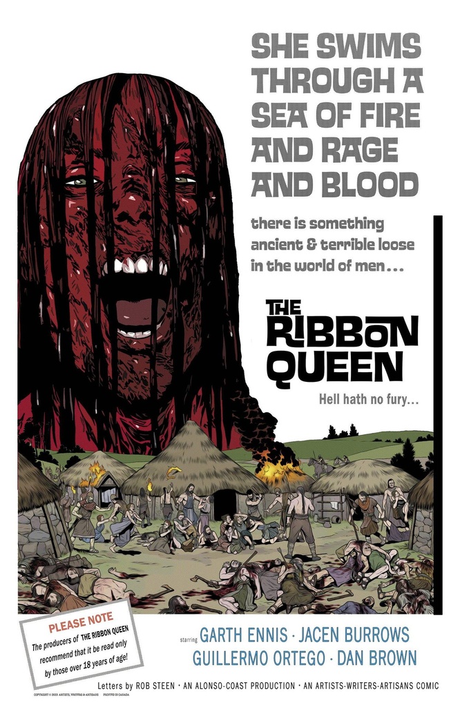 The Ribbon Queen #5 of 8 (Cover C Chris Ferguson & Jacen Burrows Horror Poster Homage Variant)