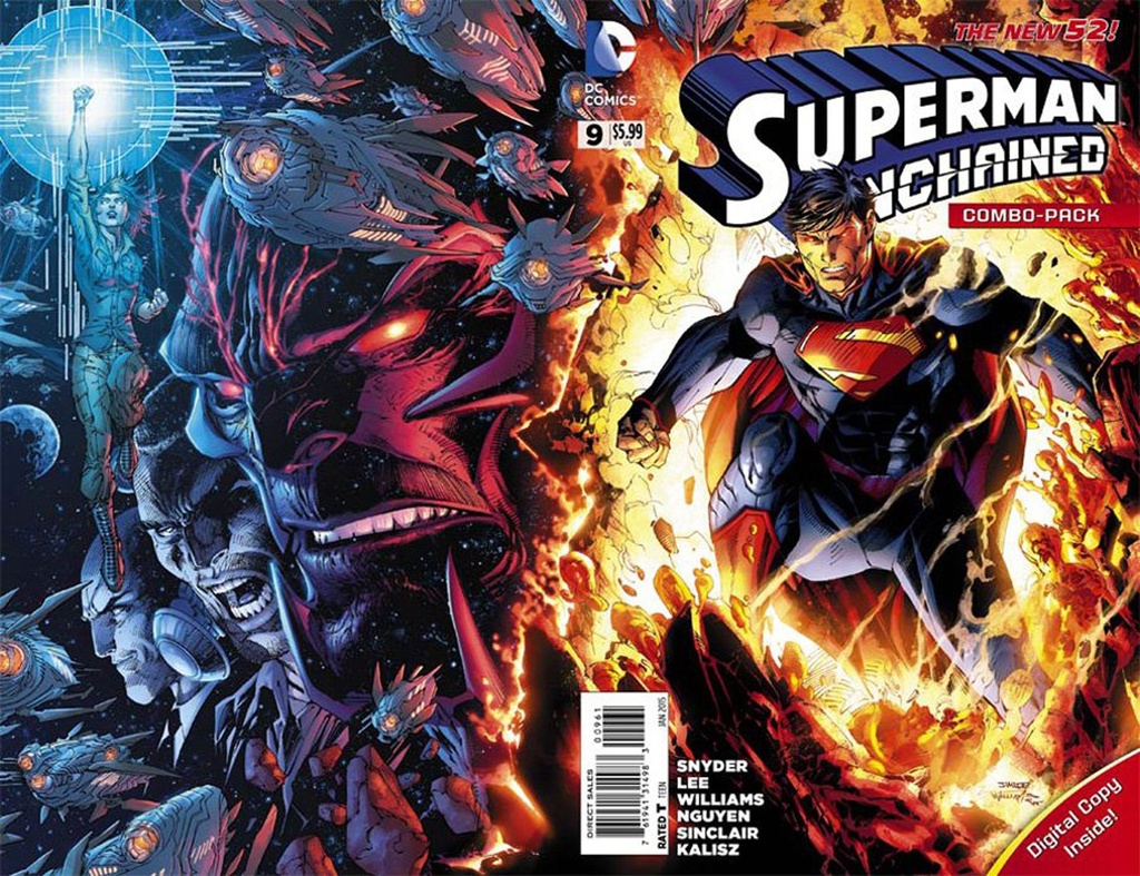 Superman Unchained #9 (Combo Polybag Pack)