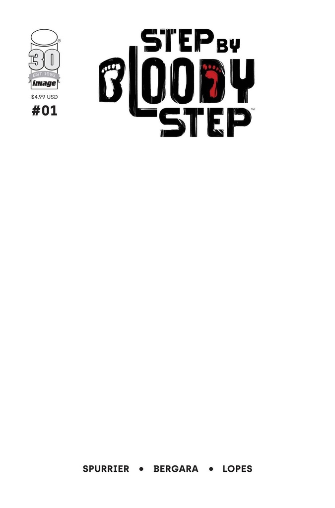 Step By Bloody Step #1 of 4 (Cover C Blank Variant)