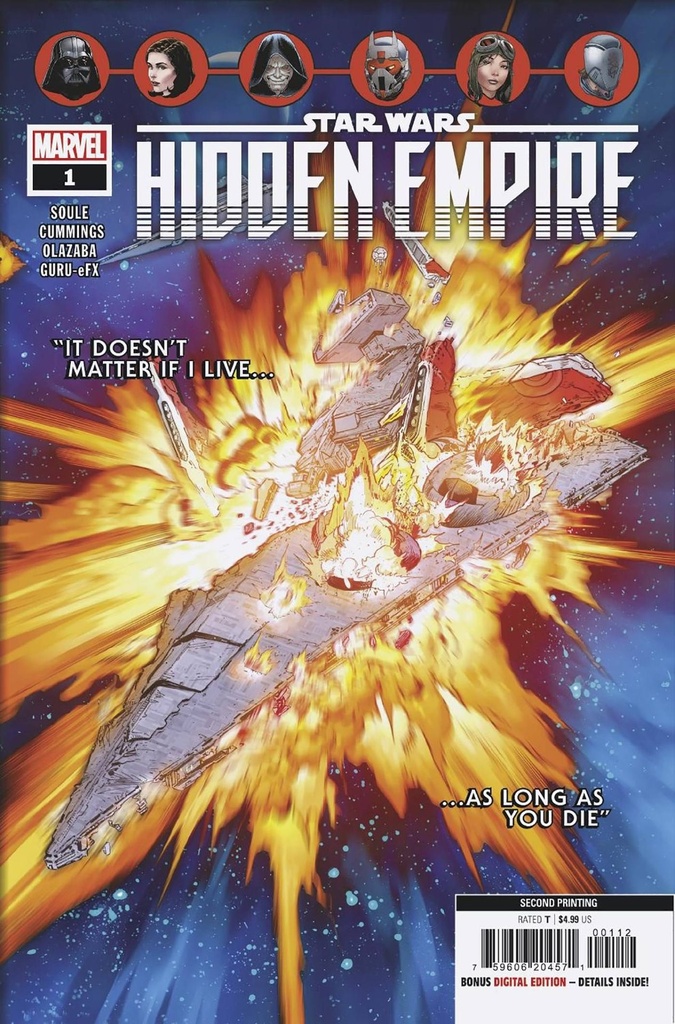 Star Wars: Hidden Empire #1 of 5 (2nd Printing Steven Cummings Variant)