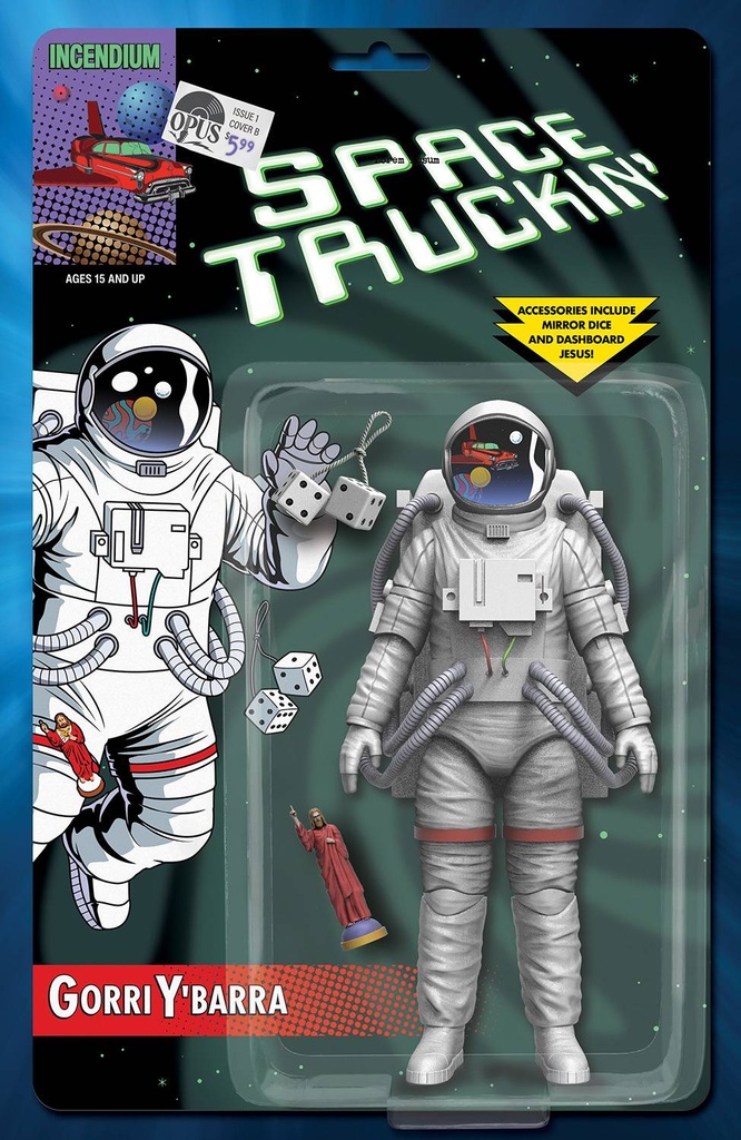 Space Truckin' #1 (Cover B Richard Force & Matthew Skiff Action Figure Variant)