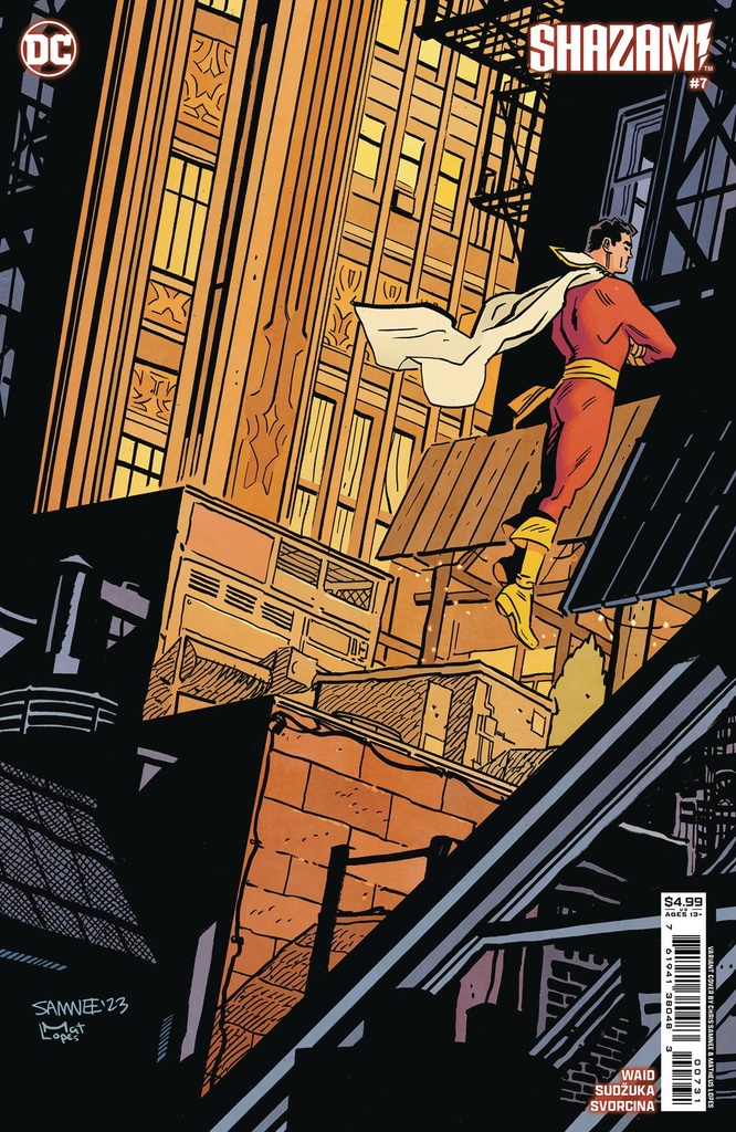 Shazam #7 (Cover C Chris Samnee Card Stock Variant)