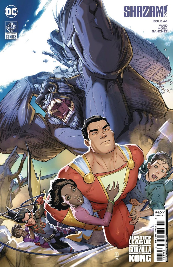 Shazam #4 (Cover G Justice League vs Godzilla vs Kong Card Stock Variant)