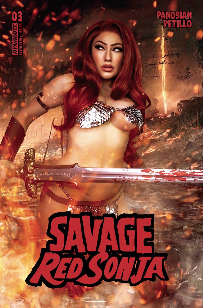 Savage Red Sonja #3 (Cover D Rachel Hollon Cosplay Photo Variant)