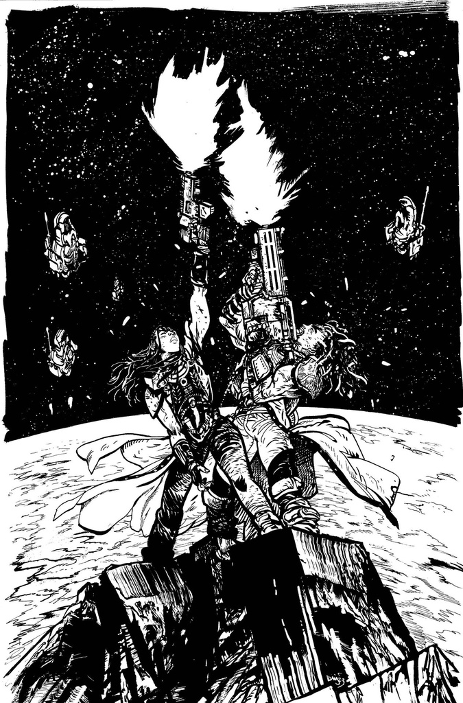 Rebel Moon: House of the Bloodaxe #2 of 4 (Cover E Daniel Warren Johnson Virgin B&W Variant)