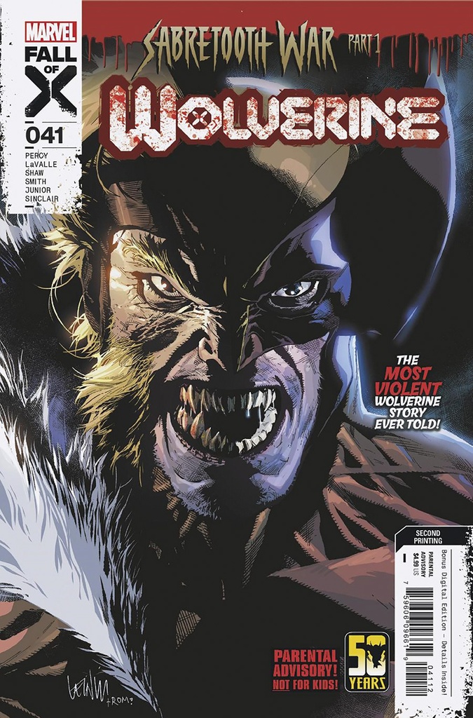 Wolverine #41 (2nd Printing Leinil Yu Variant)