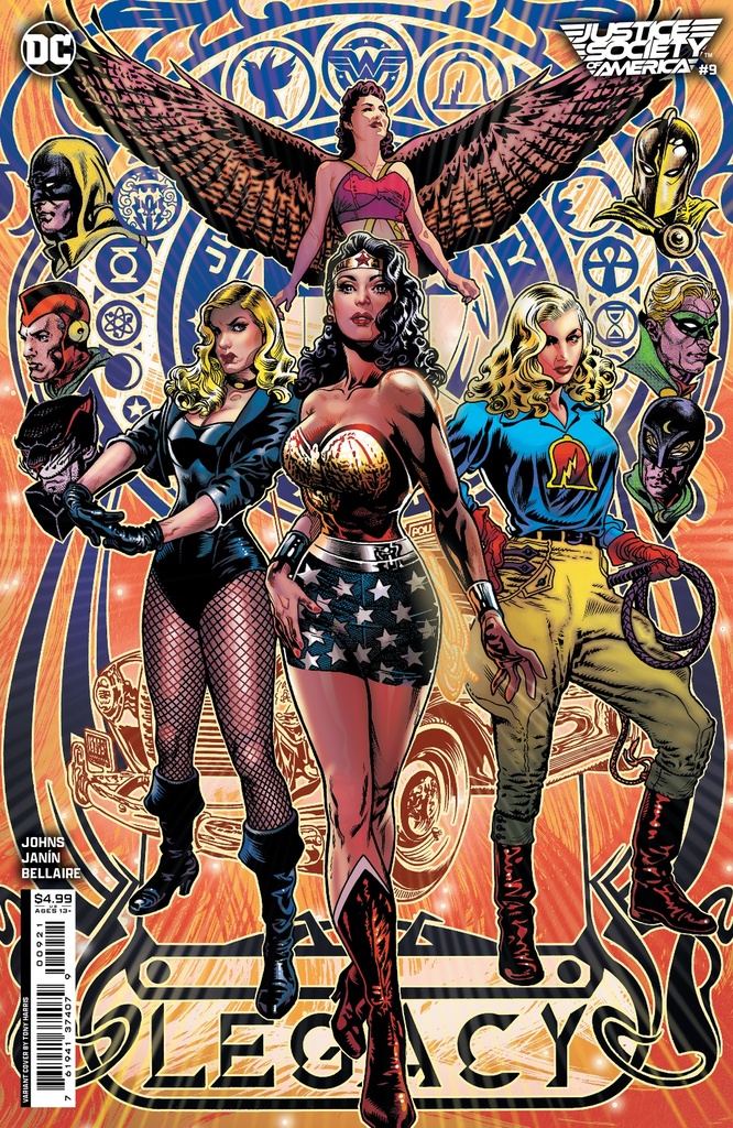 Justice Society of America #9 of 12 (Cover B Tony Harris Card Stock Variant)