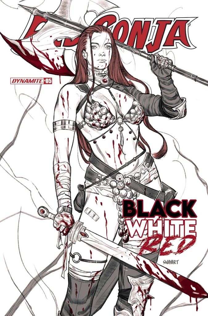 Red Sonja: Black, White, Red #5 (Cover B Joshua Sway Swaby)