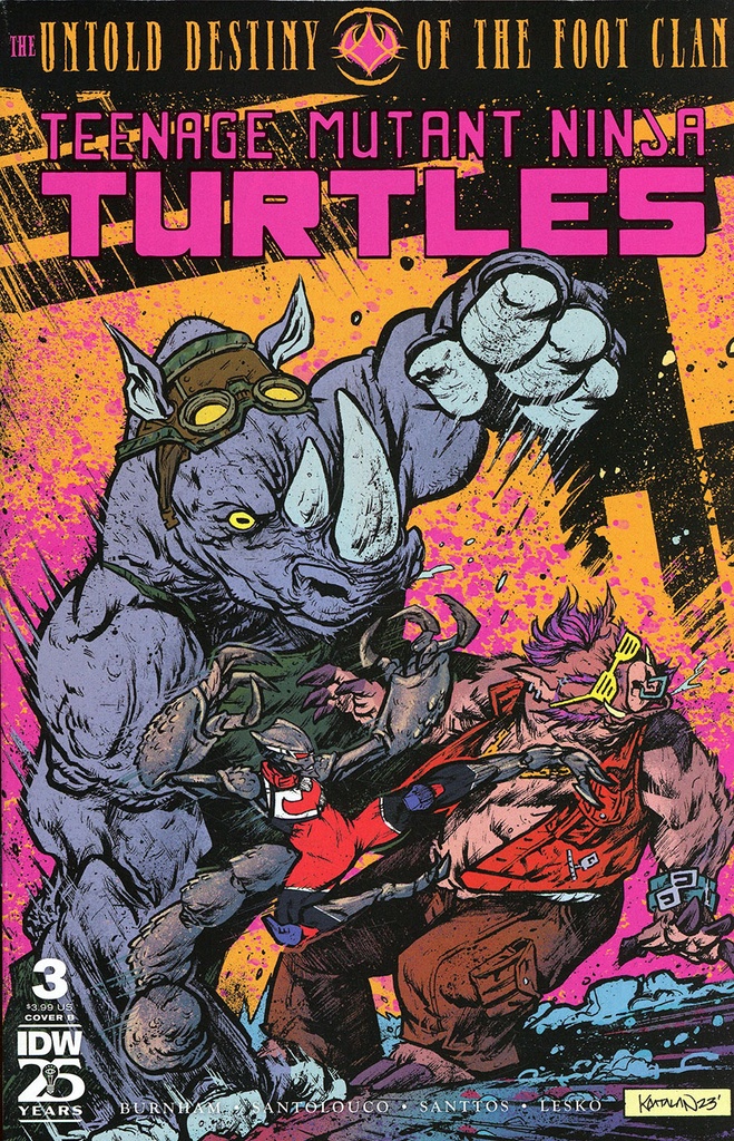 Teenage Mutant Ninja Turtles: Untold Destiny of the Foot Clan #3 (Cover B Kevin Anthony Catalan)
