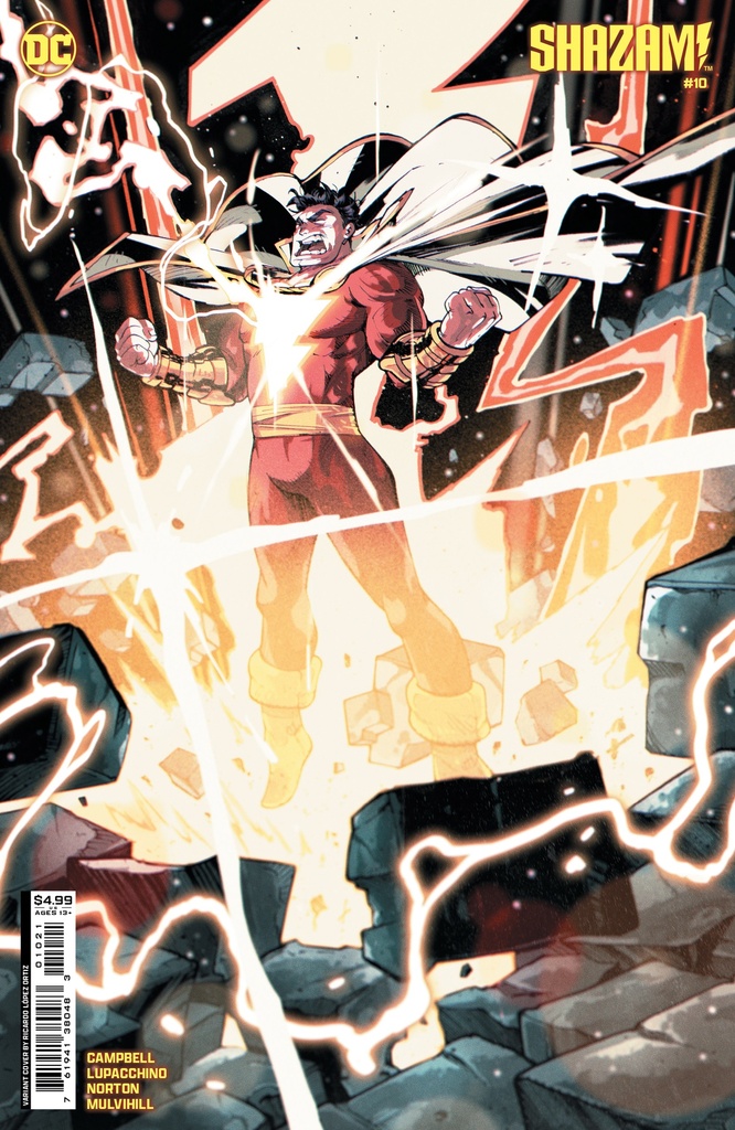 Shazam #10 (Cover C Ricardo Lopez Ortiz Card Stock Variant)