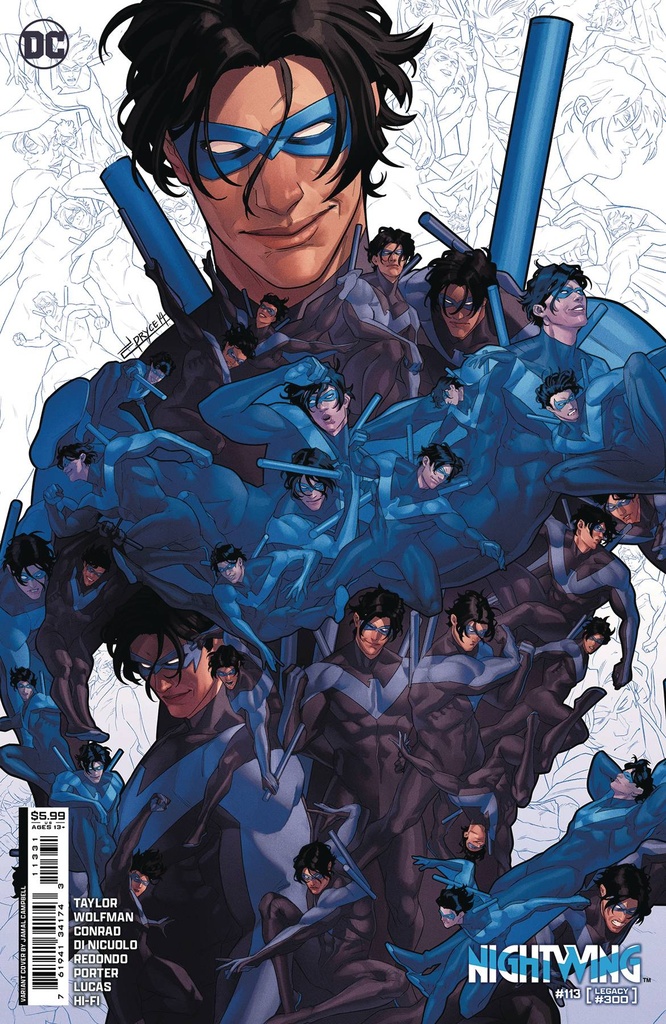 Nightwing #113 (Cover C Jamal Campbell Card Stock Variant #300)