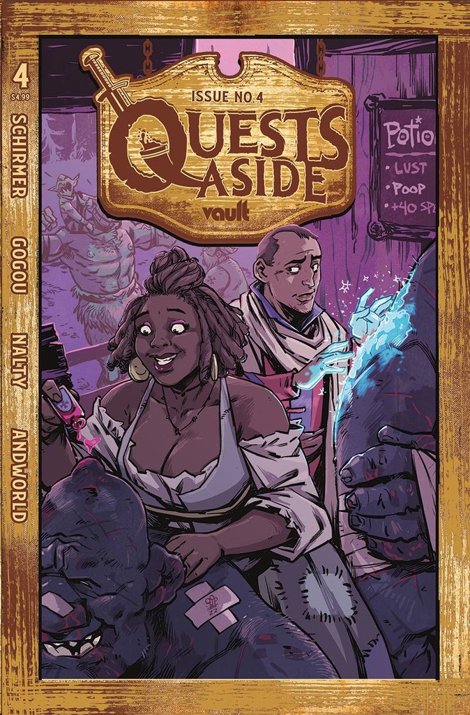 Quests Aside #4 (Cover B Michael Dialynas)