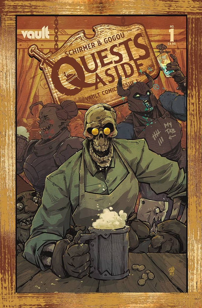 Quests Aside #1 (Cover B Michael Dialynas)