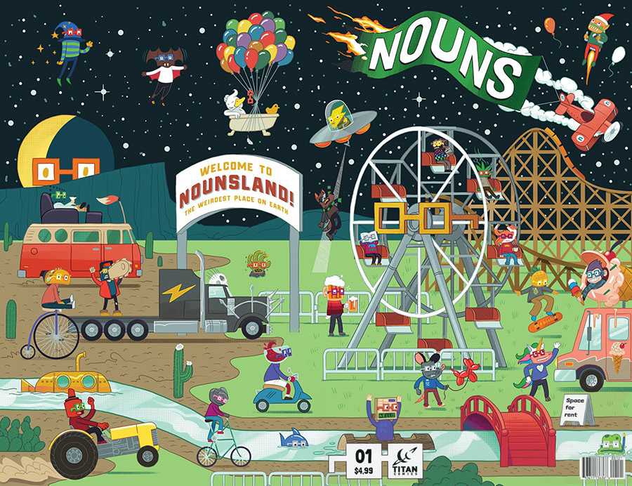 Nouns: Nountown #1 of 6 (Cover B Danny Schlitz Copic Variant)