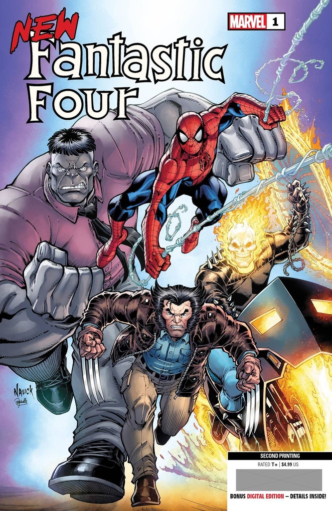 New Fantastic Four #1 of 5 (2nd Printing Todd Nauck Variant)