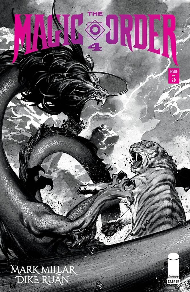 The Magic Order 4 #5 of 6 (Cover B Dike Ruan B&W Variant)