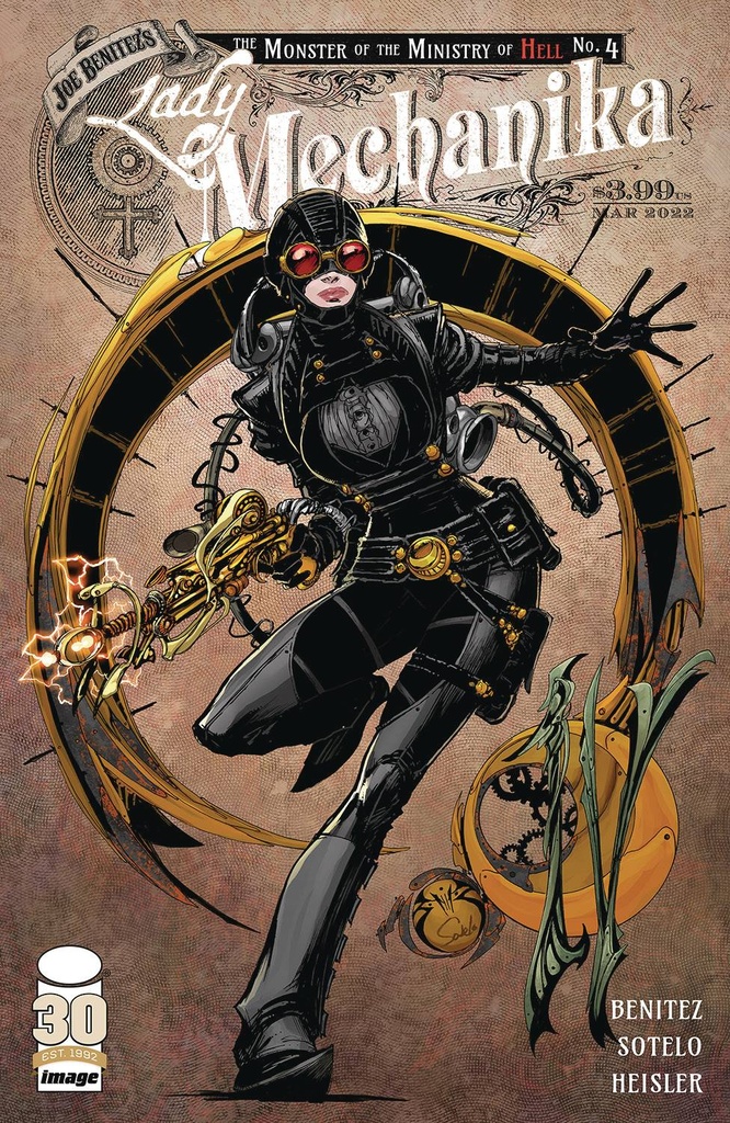 Lady Mechanika: The Monster of the Ministry of Hell #4 of 4 (Cover A Joe Benitez & Beth Sotelo)