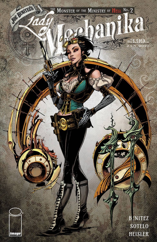 Lady Mechanika: The Monster of the Ministry of Hell #2 of 4 (Cover A Joe Benitez & Beth Sotelo)