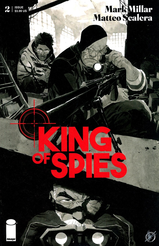 King of Spies #2 of 4 (Cover B Matteo Scalera B&W Variant)