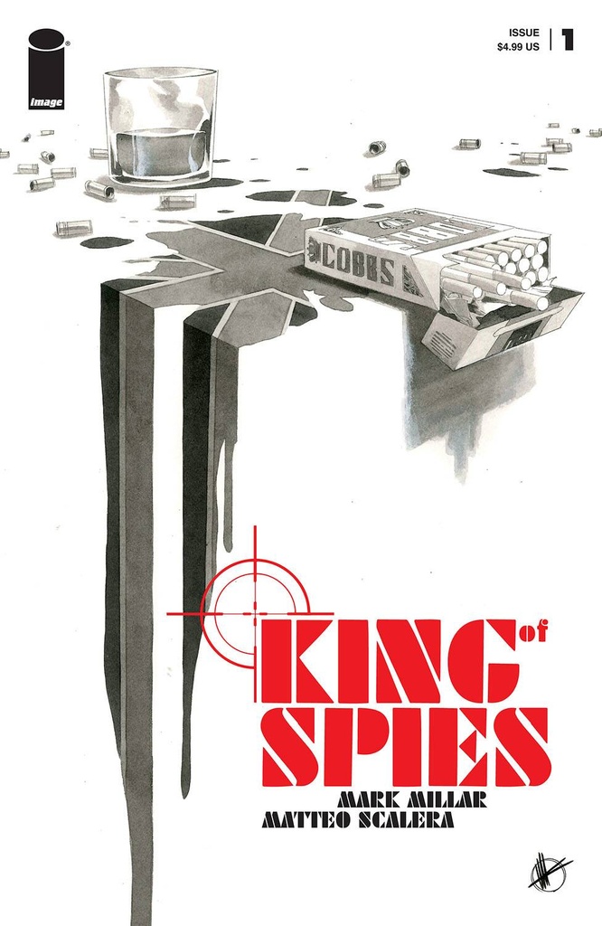 King of Spies #1 of 4 (Cover B Matteo Scalera B&W Variant)