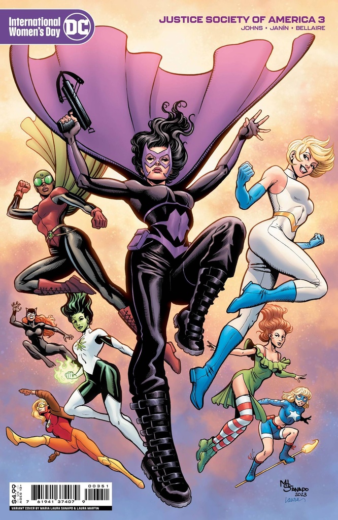 Justice Society of America #3 of 12 (Cover C Sanapo International Womens Day Card Stock Variant)